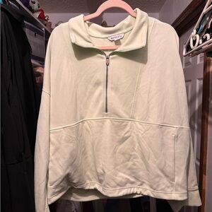 Mint green Athleta quarter zip